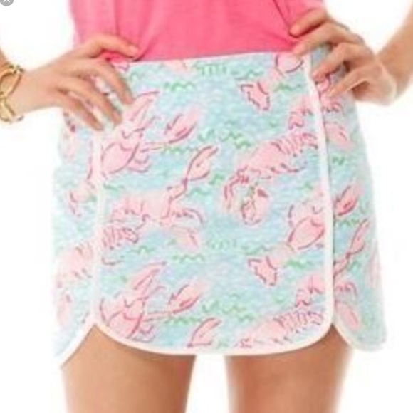 Lilly Pulitzer Cala Skort Lobstrah Roll Holy Grail - Picture 4 of 10